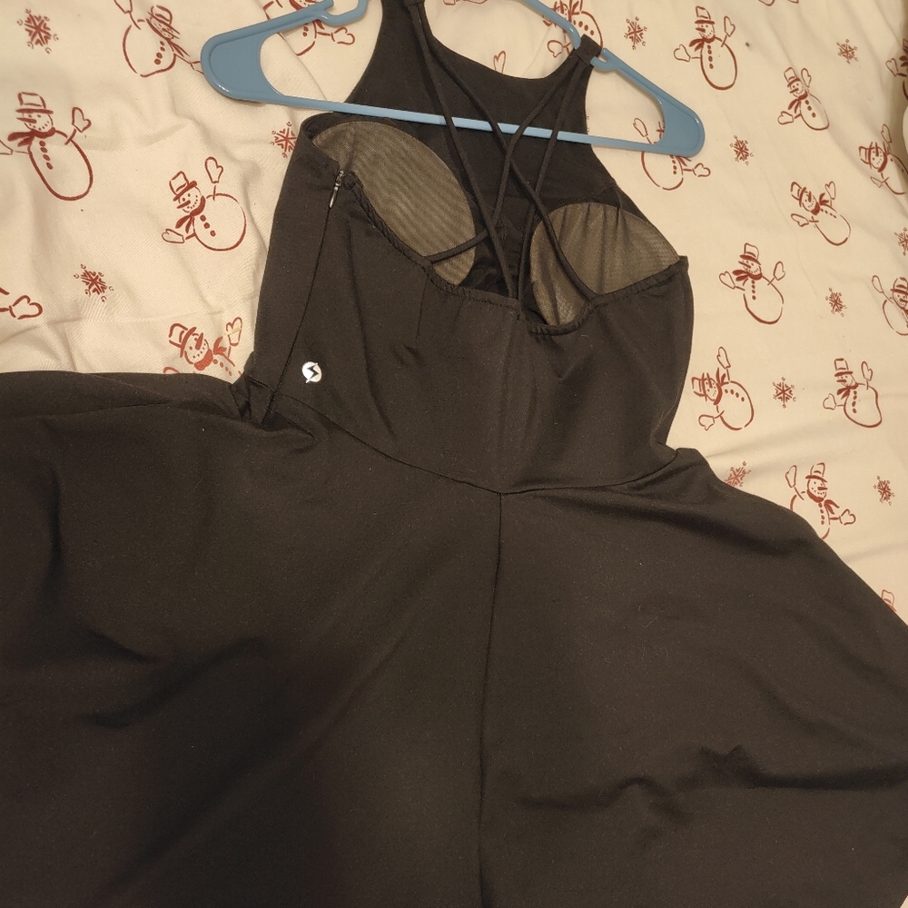 Popflex Romper Dress Black